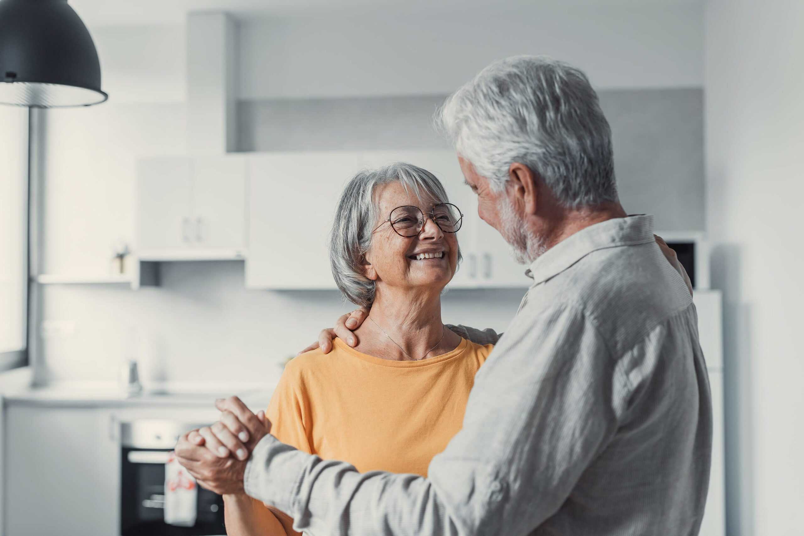 old couple dancing